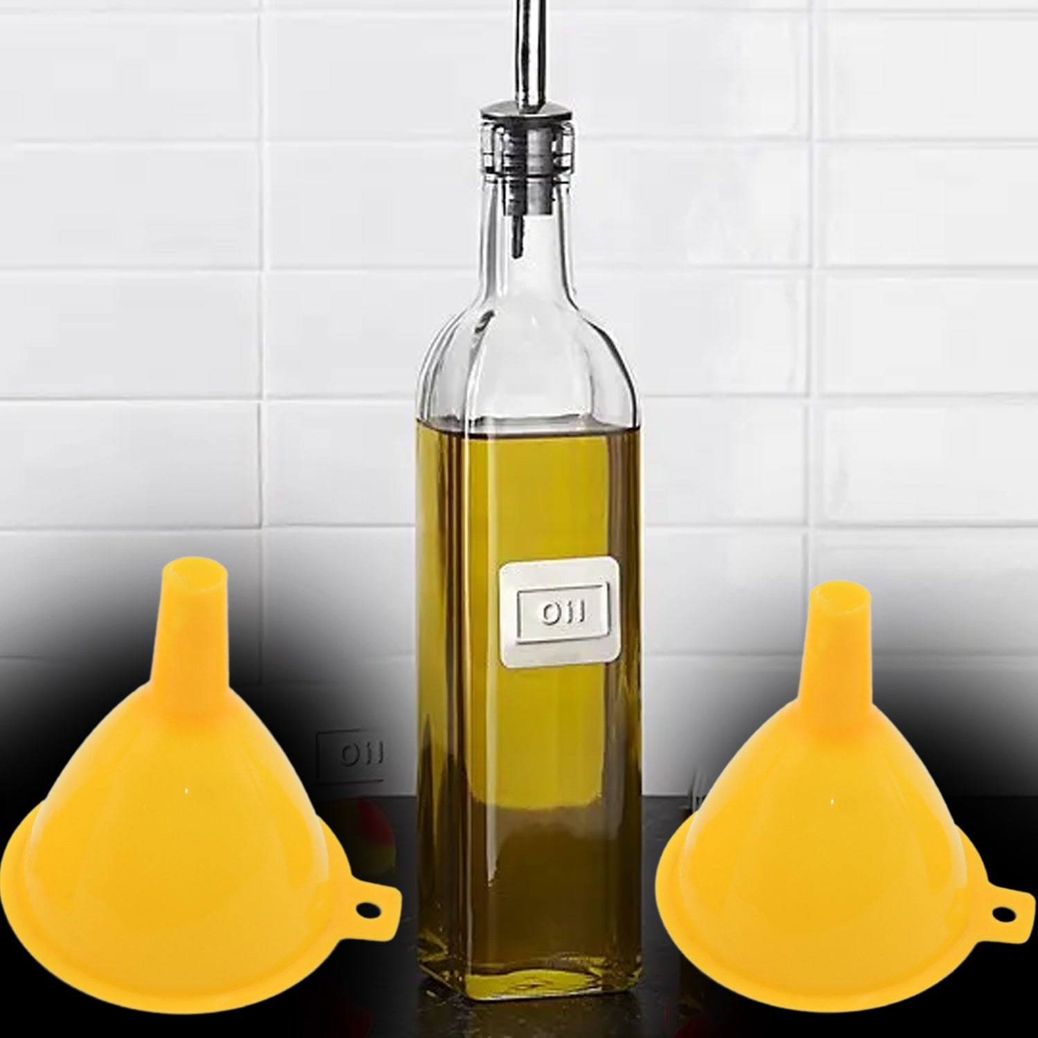 7980 Multipurpose Funnel 3 Size Small , Medium & Big Plastic Funnel For kitchen and laboratory Use (3 Pc Set) 7980 Multipurpose Funnel 3 Size Small , Medium & Big Plastic Funnel For kitchen and laboratory Use (3 Pc Set)
